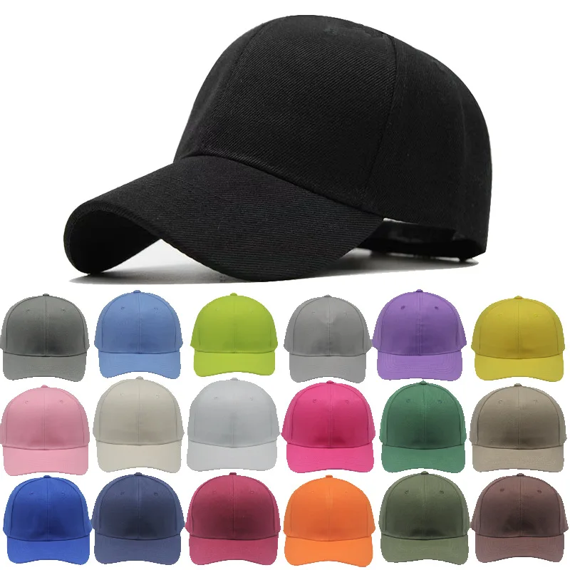 baseball-cap-solid-color-peaked-cap-polyester-curved-brim-shading-outdoor-volunteer-hat-printed-logo
