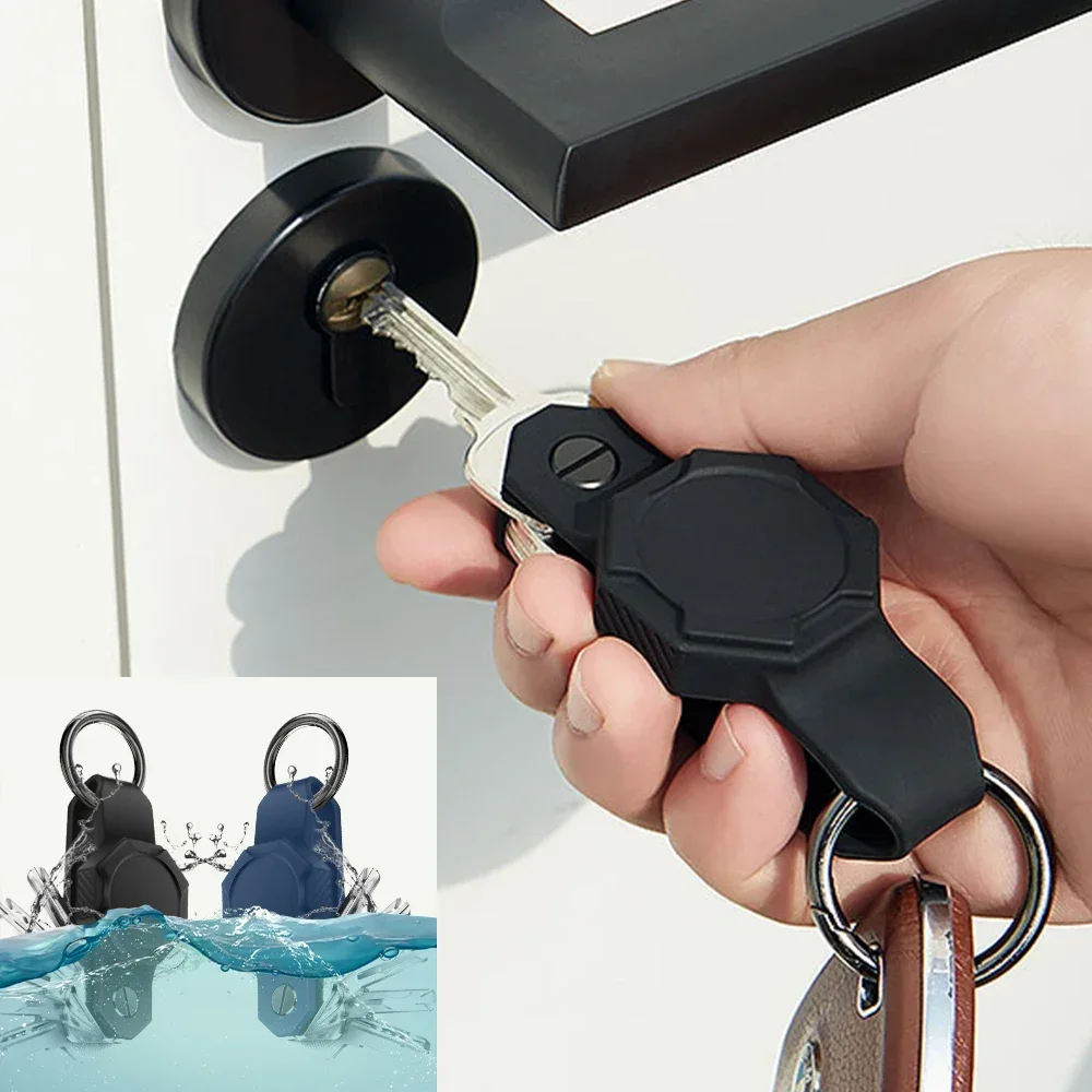 Dla Apple Airtag motocykl brelok do kluczyków samochodowych silikonowe etui wodoodporne narzędzie wielofunkcyjne męskie akcesoria do majsterkowania breloki do kluczy organizator Anti-lost — zdjęcie 6