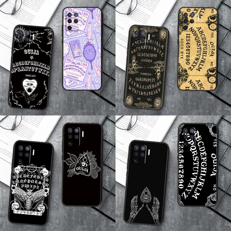 Ouija Board Case For OPPO A17 A57 A77 A16 A76 A96 A52 A72 A91 A93 A5 A9 A15 A53S A54S A74 A94 A78 Cover