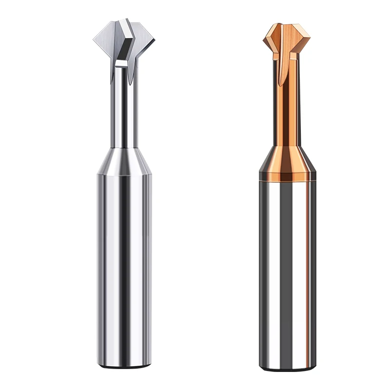 HRC55 60° 90° 120° Up And Down Chamfering Milling Cutter Tungsten Steel Carbide Chamfer Tools For Steels CNC Machining Endmills