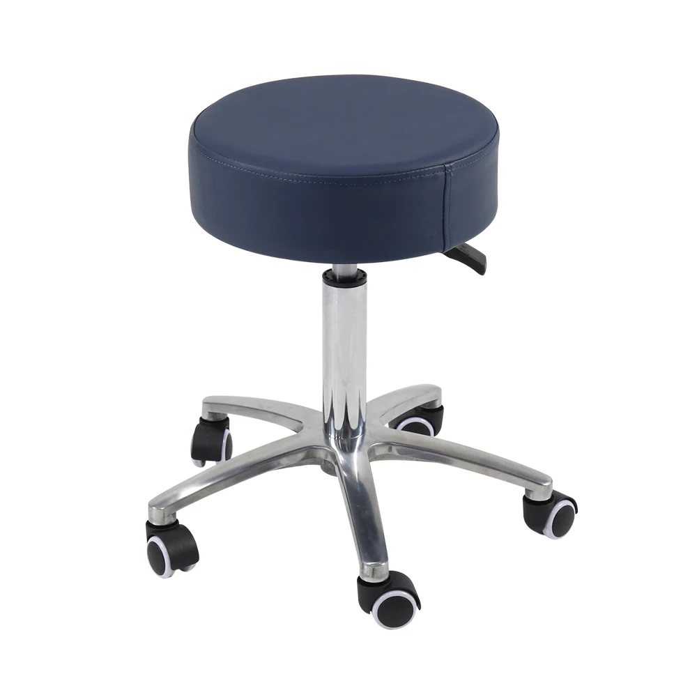 

Hospital Revolving Surgical Stools Salon Massage Therapist's Rolling Wheeled Stool with Aluminum Base CY-H825A