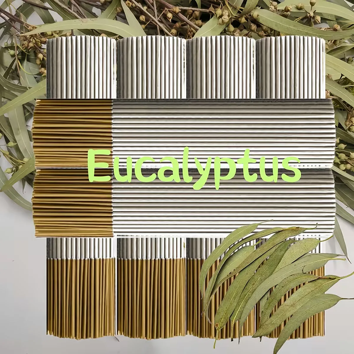 Eucalyptus Aromatherapy Incense Sticks 25/85/185/385/685 Pack - Premium Natural Bamboo Incense Sticks, Providing a Fresh and Refreshing Mint Scent, Perfect for Home Yoga, Meditation, and Holiday Decoration (Christmas, Halloween, Thanksgiving) - They Can Purify the Air and Provide a Sense of Relaxation