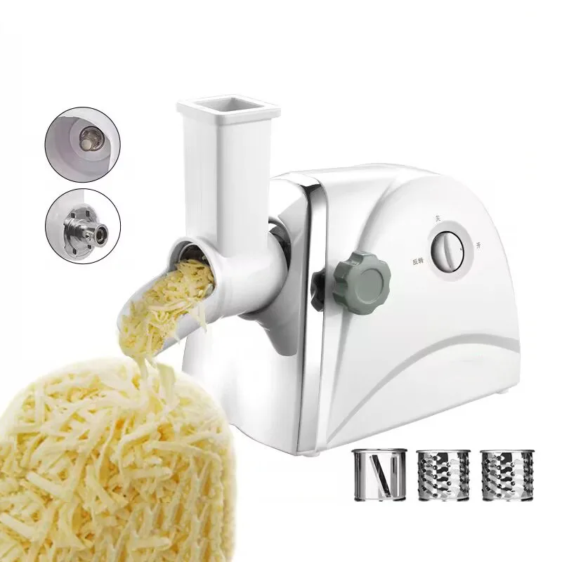 

220Vcheese Slicer Electric Commercial Automatic Shredder Cheese Grater Household Cheese Slicing Vegetable Shredding Machine