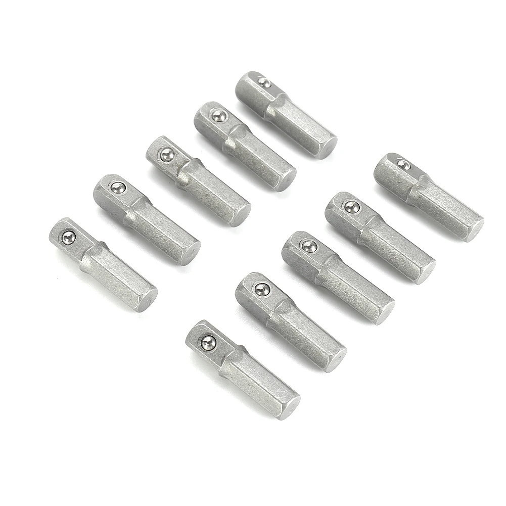 10pcs 25mm Long Impact Socket Adapter Converter 1/4\