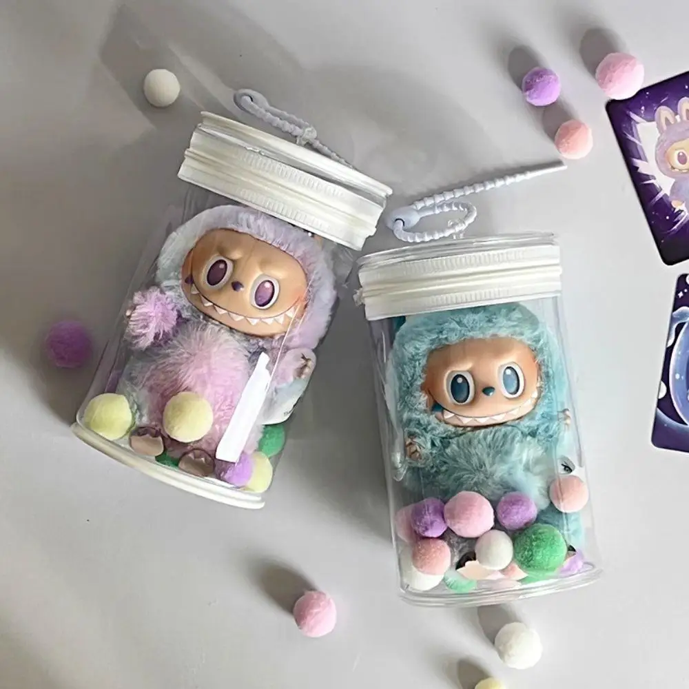 

Hot For 9*16cm Labubu Transparent Protector Case Circle Organizer Box Dolls Storage Pouch Dust-proof Hanging Bags Are On Display