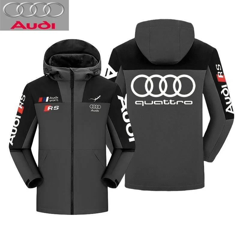 Audi RS car 4S shop assistant work clothes, high-quality sports jacket, windproof jacket, car enthusiast fashion hoodie