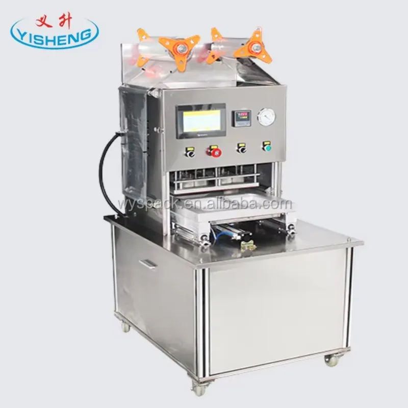 Vacuum Map Tray Sealer/Disposable Bowl Plastic Box Packing Machine/Vacuum Nitrogen Injection Container Cup Sealing Machine