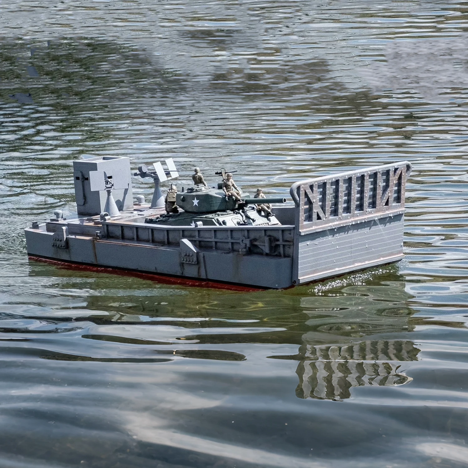 

RC Ship 94cm Tank Transport Remote Control Boat Richly Detailed 3D Printed RC Ship Model Kit Ship Toy Warship Model