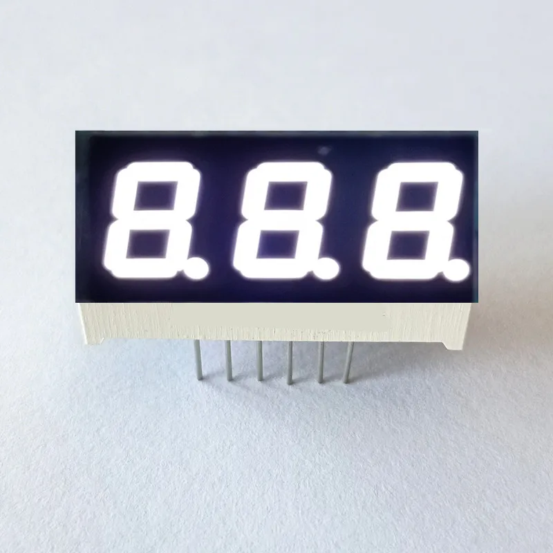 10 قطعة 0.4 بوصة 3Bit الضوء الأبيض وحدة رقمية KYX-4301AW/BW 30*16*7 مللي متر 12Pin LED Digitron الأنود المشترك الكاثود أنبوب رقمي