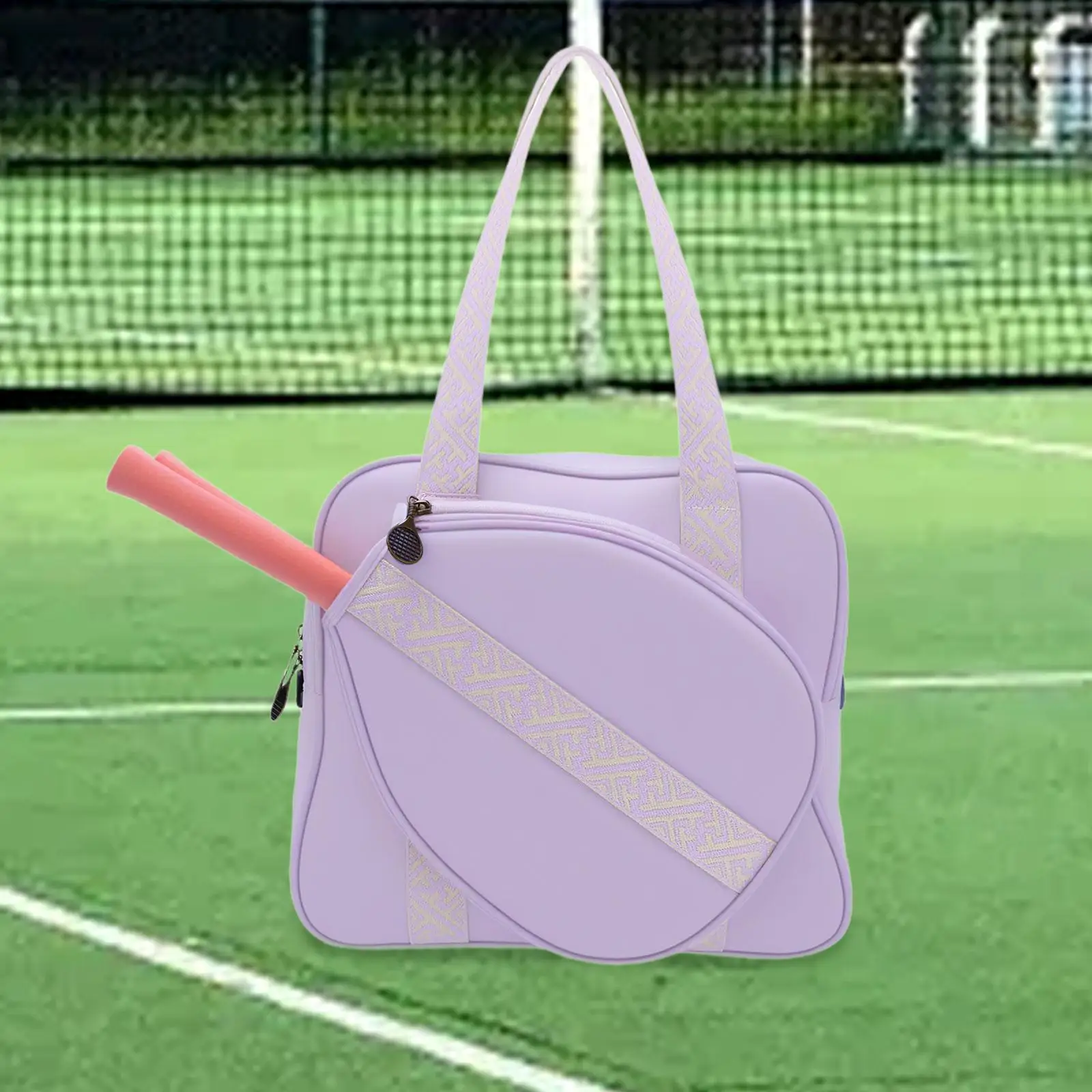 Sports Shoulder Gym Bag Pickleball Duffle Oxford Cloth Lightweight Big Storage for Paddles Balls and Gear for Outdoor Activity