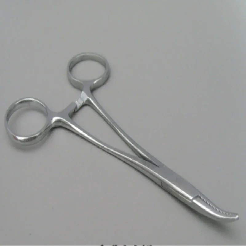 Curvo e reta alicate de aço inoxidável, Bent Nose Fishing Locking Cotovelo Scissors, Fórceps hemostático, Pet Hair, Toalha Clamp