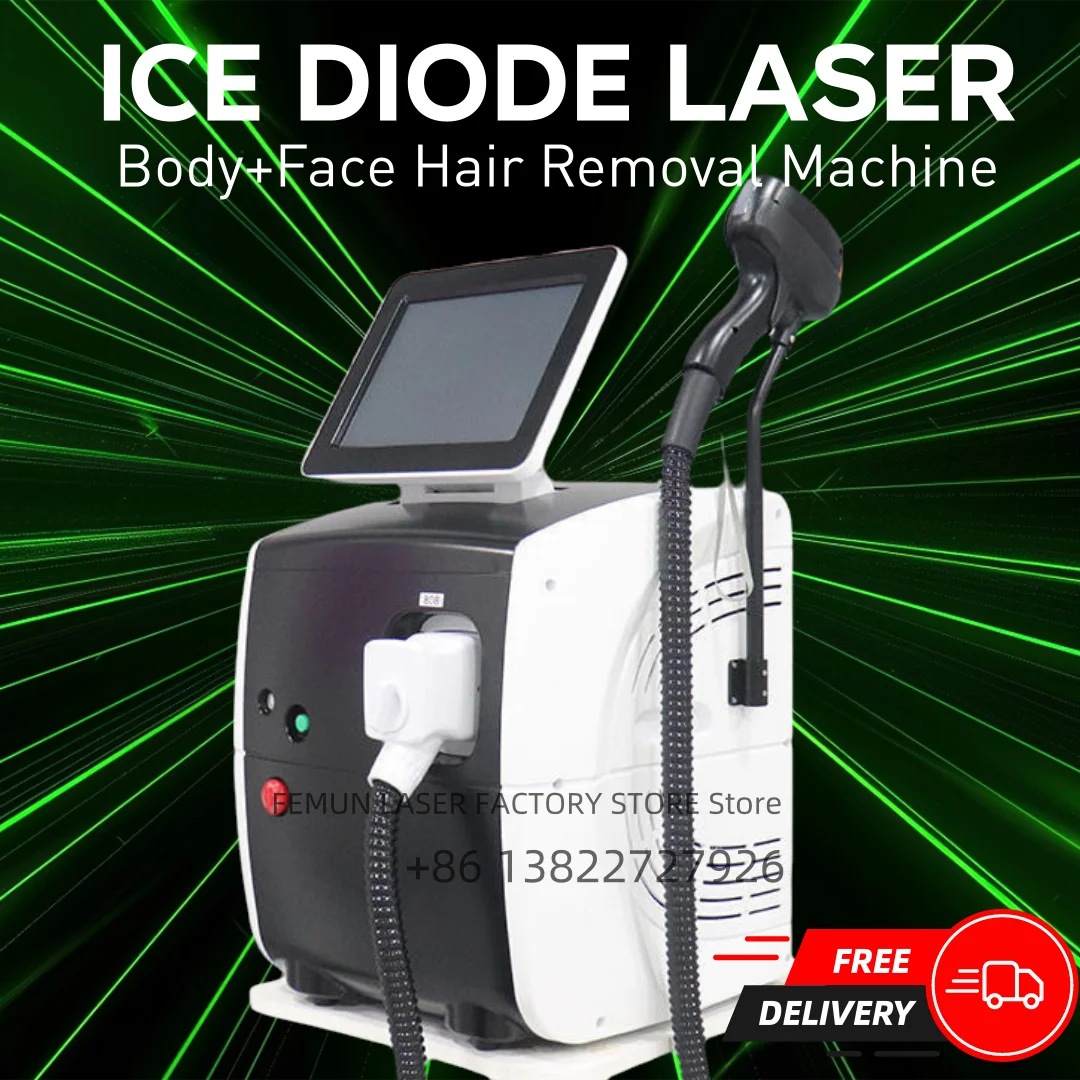2025 Professional diode laser hair removal machine 808nm, 4000W portable 4 wavelength painless