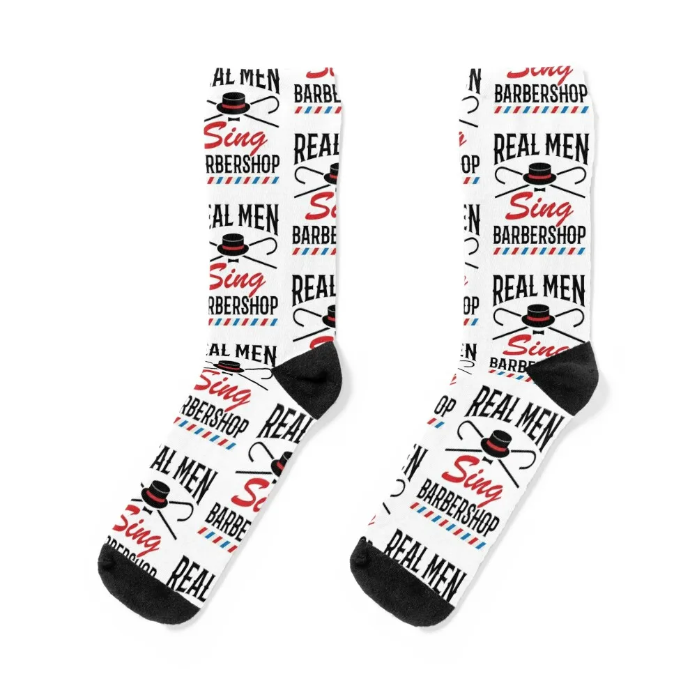 Real Men Sing Barbershop Singer Quartet Harmony Singing Socks