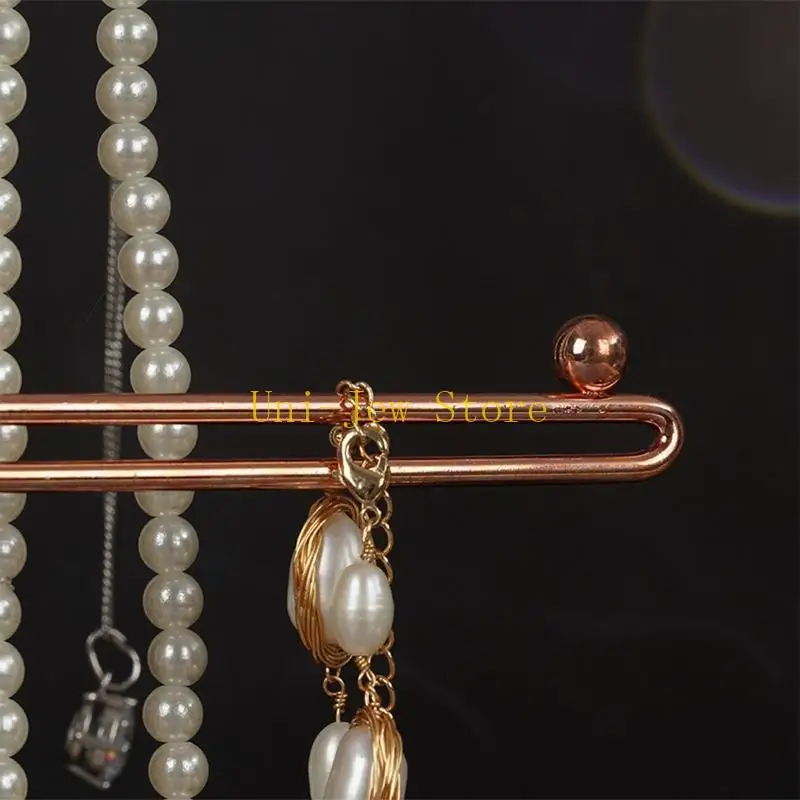 40 جيجابايت 3 الطبقة ارتفع الذهب عرض موقف القرط أساور الساعات تخزين معلق انفصال منصة عرض مجوهرات لاستخدام جامع #3