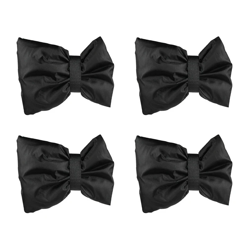 

A93G 4 Pack Black Polyester Faucet Cover Indoor And Outdoor Insulation Faucet Cover Antifreeze Cover Outdoor In Winter.