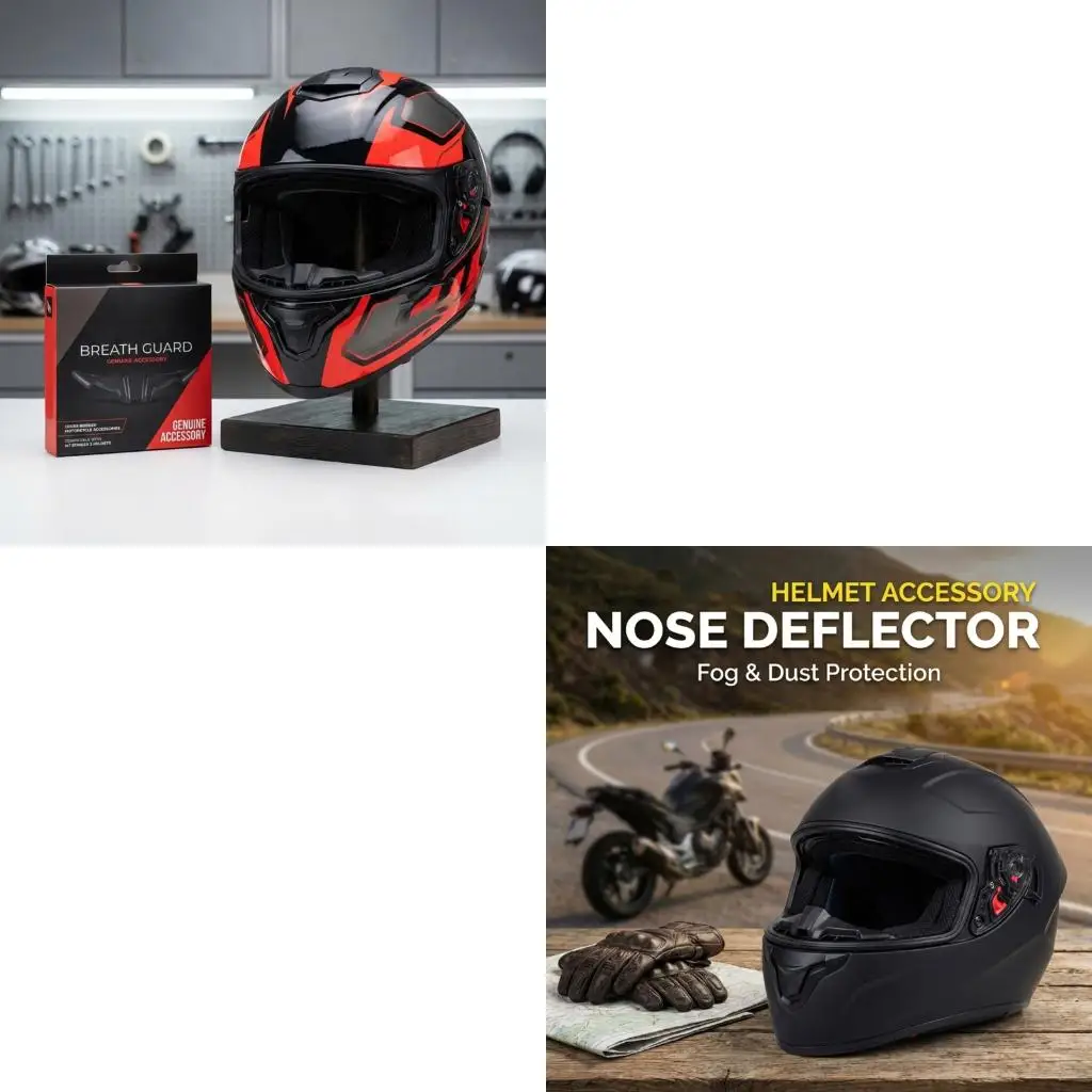  Helmet Nose Guard Soft Silicone Breath Deflector Protector for Select Model