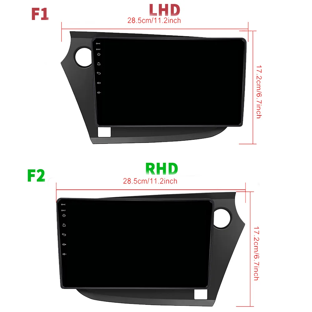 Dla Honda Insight 2 LHD RHD 2009-2014 Android OS Radio samochodowe Centrum multimedialne Nawigacja GPS Bezprzewodowy ekran dotykowy Carplay Stereo