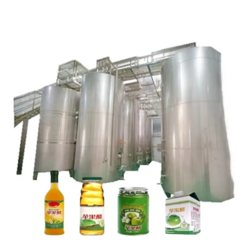 1000L/H Apple Wine Brandy Processing Fermentation Machine Apple Cider Vinegar Making Factory for Beverage Custom