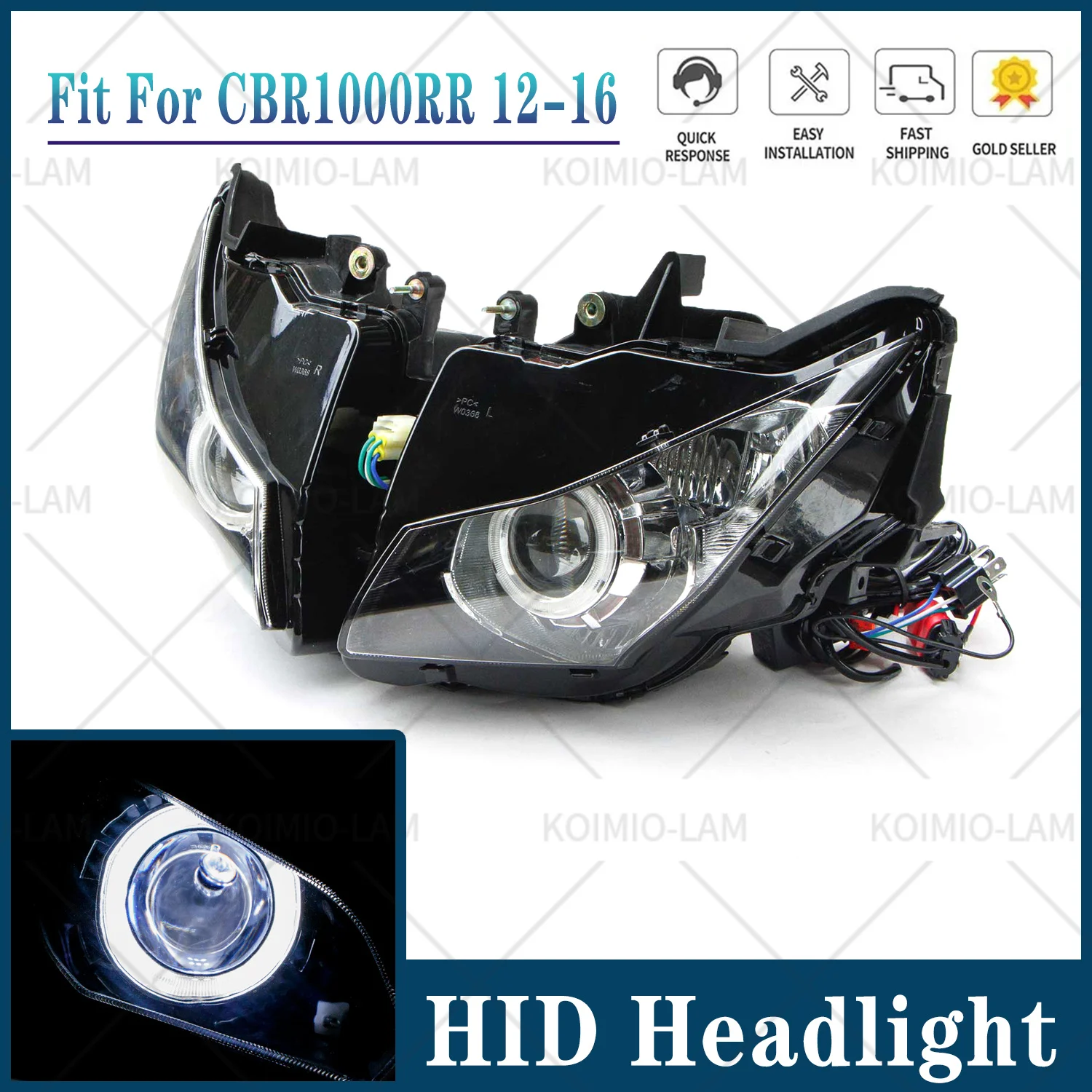 

Подходит для HONDA CBR1000RR 2012-2016 мотоциклетная фара HID в сборе CBR 1000 CBR1000 RR