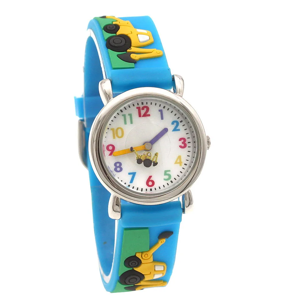 Montre à quartz étanche avec bracelet en silicone pour enfants, montres de dessin animé, horloges numériques cool, cadeaux de fête, enfants, étudiants, garçons, filles, mode