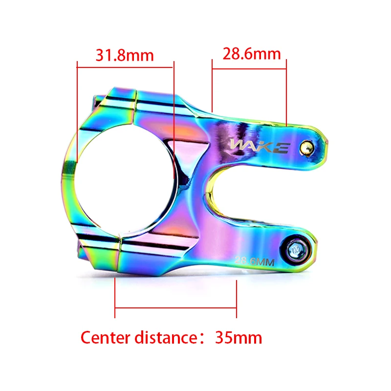 Wake Mtb Power Stem Road Bike Mountain Bicycle Bridge Short Power 31.8mm 35mm Road Handlebar Table Adjustable Stem Riser Cycling