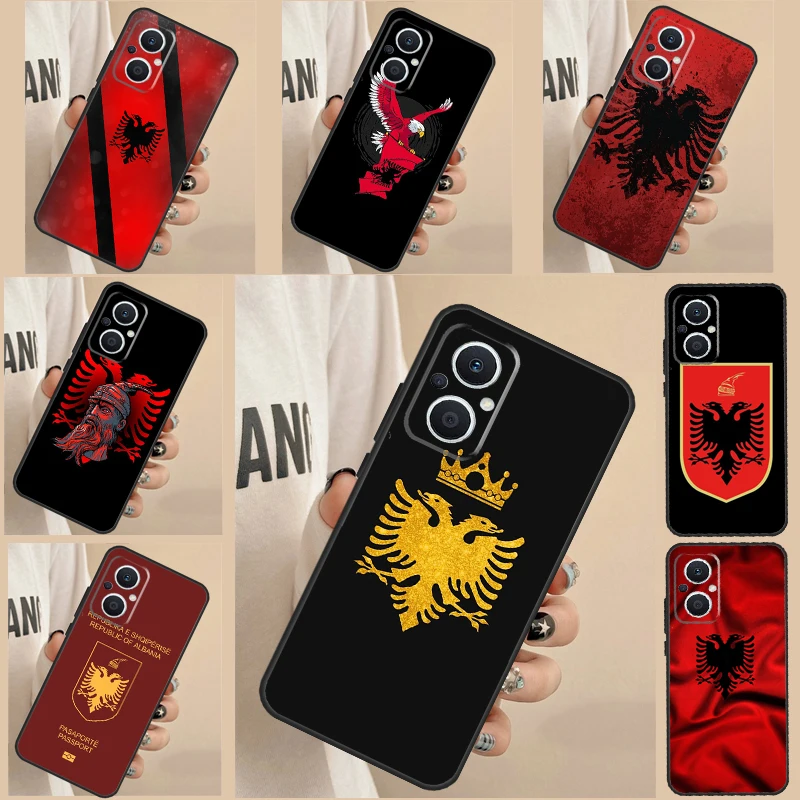 Albania Albanians Flag Case For OPPO Reno 5 Lite 4 6 7 8 Pro 2Z 4Z 5Z 8T OPPO Find X5 X6 Pro X2 Lite X3 Neo Cover