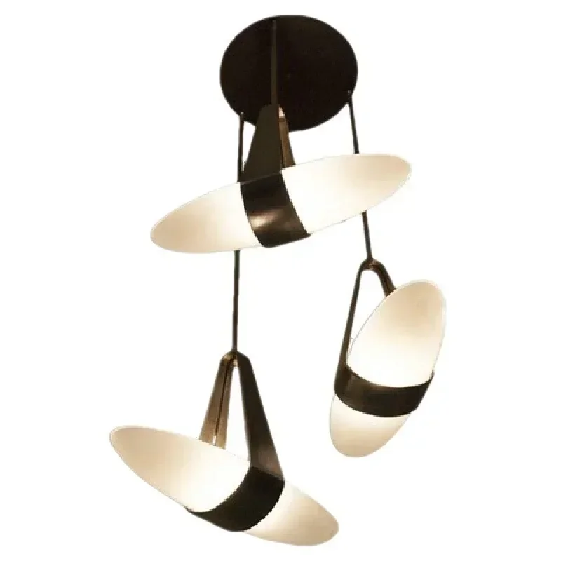 Nordic Ceiling Chandelier Creative Modern Home Decoration Belt Glass Led Lights Living Room Dining Bedroom Salon Lustre Lighting