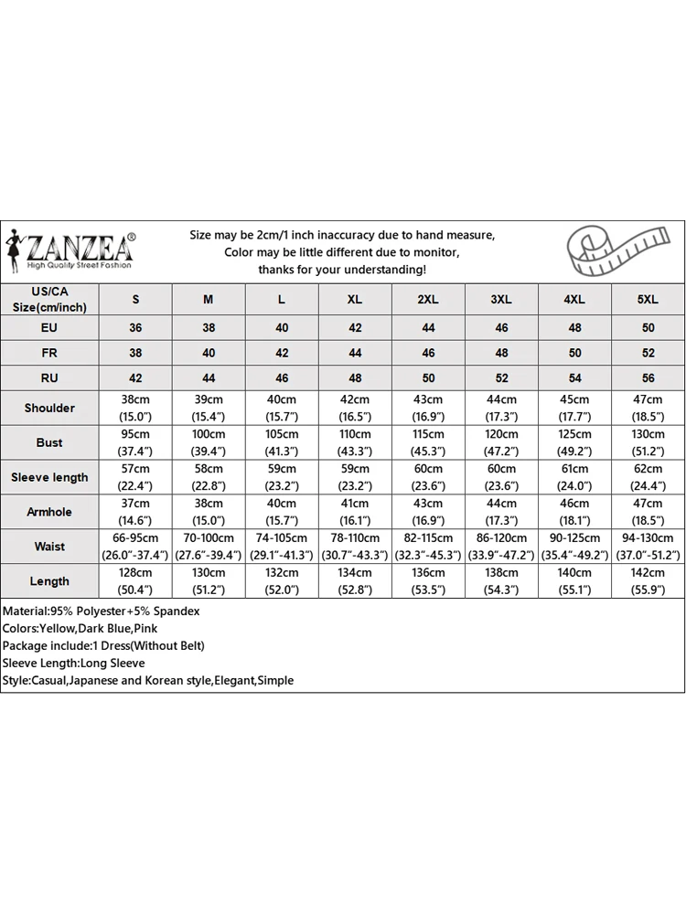 Zanzea feminino elegante camisa longa vestidos sem cinto outono manga longa maxi vestidos 2025 moda plissado escritório festa robe