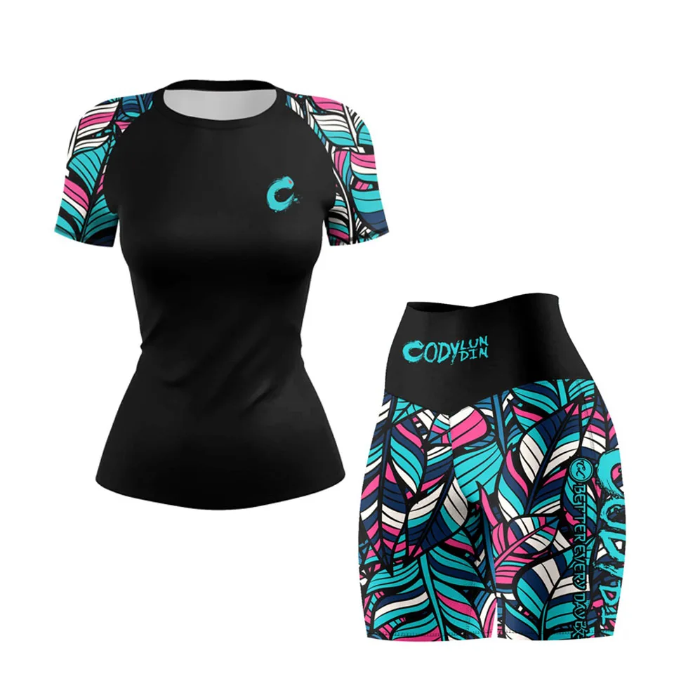 Women's Compression Yoga Tracksuit MMA BJJ Boxing Muay Thai Rashguard Training Fitness Workout Gym Clothing Running Sportswear view 6