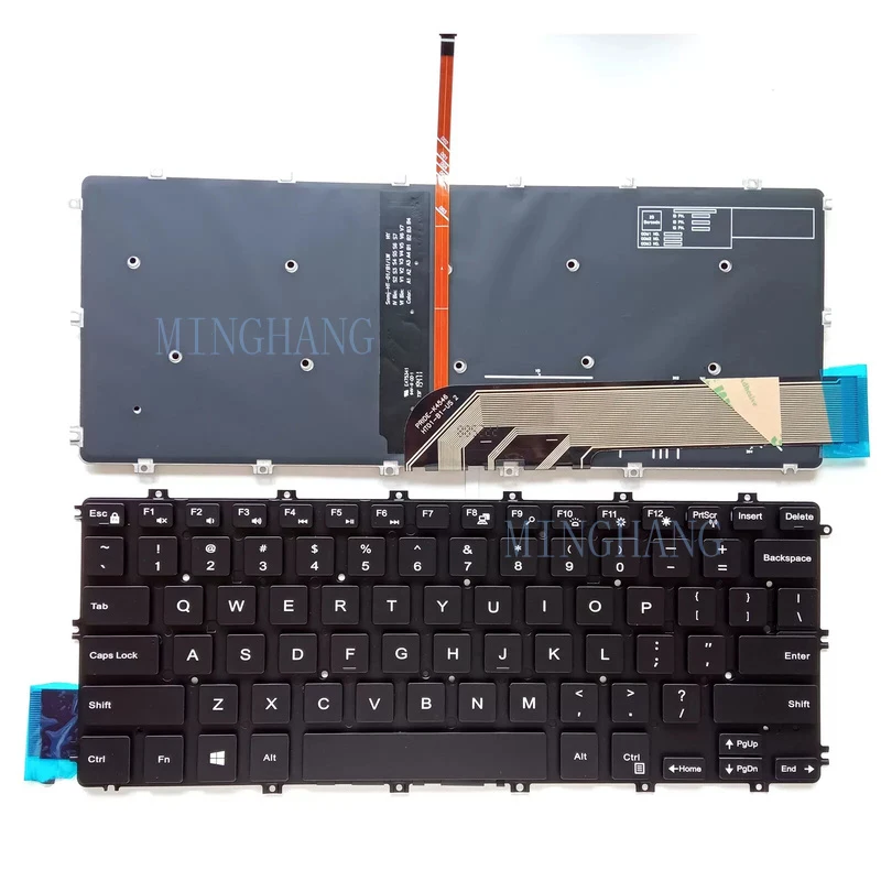 

M M for Dell 5481 5482 5485 5488 5491 7386 7586 2-in-1 US Laptop Backlit Keyboard