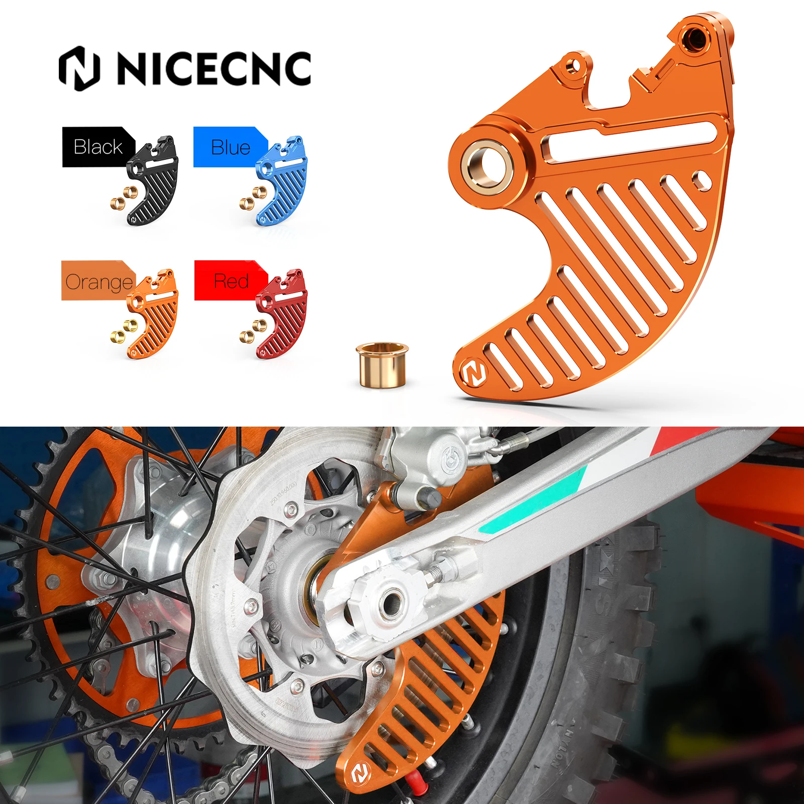 Motorcycle For KTM 125 250 300 350 400 450 500 530 EXC EXCF XC XCF SX SXF XCW XCFW TPI 6D 2004-2024 2023 Rear Brake Disc Guard