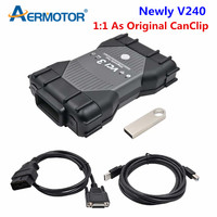 1:1 As Original Canclip VCI3 For Renault Support WIFI +K Line CAN BUS CanClip VCI3 V240 OBD2 Diagnostic Tool For Cars 1994-2025