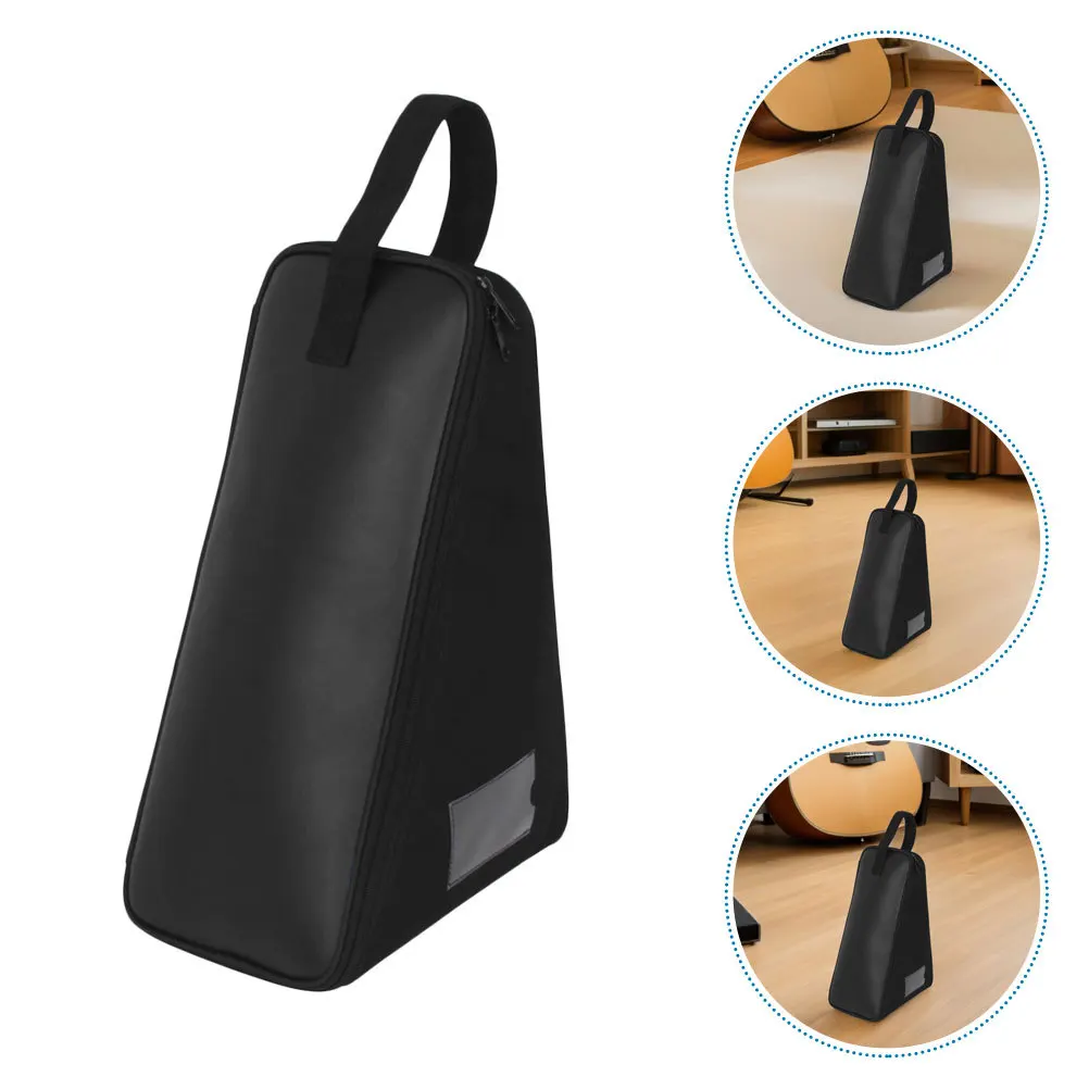 

Jazz Drum Accessory Bag: Black Pu Single Pedal Storage Case Portable Durable Drum Gear Organizer Travel Case For Musicians