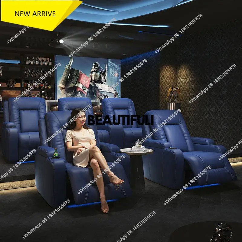 

M138Home Theater Sofa, Private Villa, Basement Cinema Hall, Movie Watching Electric Adjustable Sofa