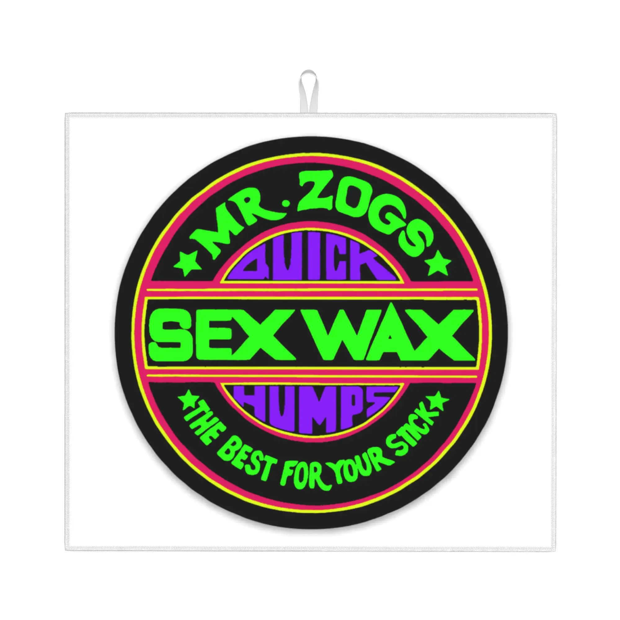 Sex Wax Logo Mr Zogs Non Slip Kitchen Counter Protector Mat Barware Tableware Reusable  Bathroom Drying Mat For Kitchen