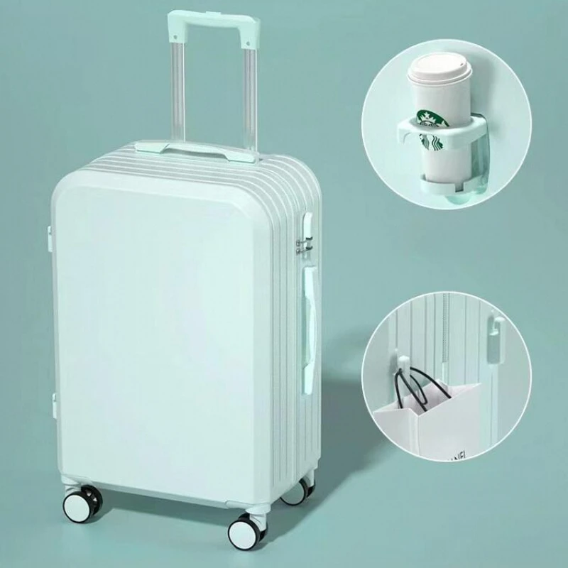 

Large Capacity Travel Case Business Boarding Case fashion Luggage ABS Trolley Case Light Weight Password Rolling Luggage