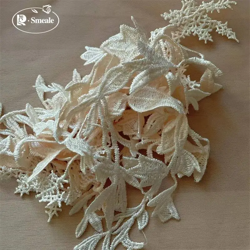 Ranken Blumen und Blätter Spiegel Patches, Kinderkleidung Kleid Spitzenapplikation.Handgefertigte DIY Spitzenkleidungszubehör RS 252141 – Detail 7