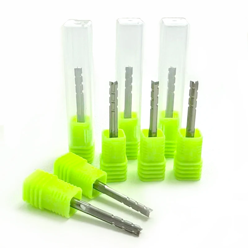 1Pc Router Bit for Plywood and Woodworking - 3 Flute Straight, Slot Chip Breaker, for CNC Trimming and Carving