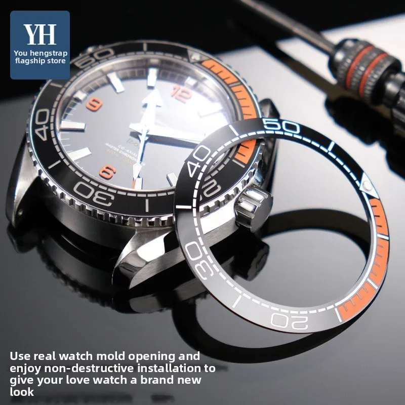 Высококачественный керамический безель для часов Omega Seamaster 300, круг, замена красочного светящегося кольца, аксессуары для часов 38/40/42 мм
