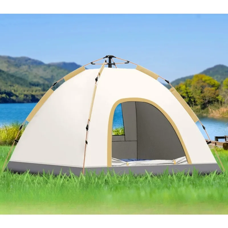 

Outdoor Portable Folding Camping Tent Automatic Pop Up Beach Park Tent Thickened Rainproof Full Set
