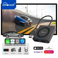 Ottocast Car TV Mate Pro Max adaptador inalámbrico CarPlay Android Auto para Fire Google TV Stick convertidor para coche CarPlay con cable OEM