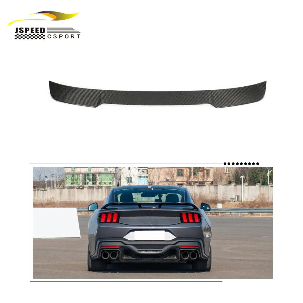 Carbon Fiber Rear Window Roof Spoiler Wing for 2024 Ford Mustang S650 GT Dark Horse