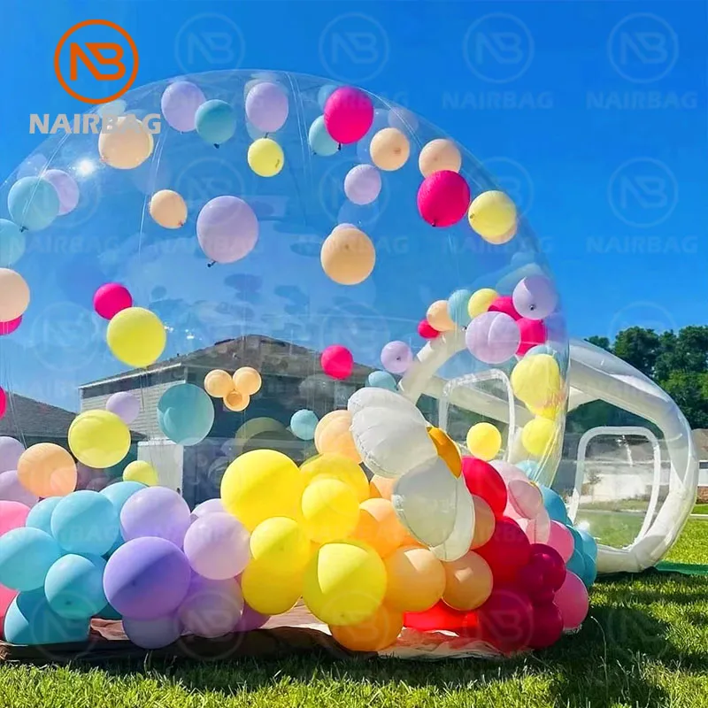 فقاعة البيت نفخ بالون قبة فقاعة البيت واضح قبة بالون مجموعة خيمة حديقة مع مضخة نفخ للحزب
