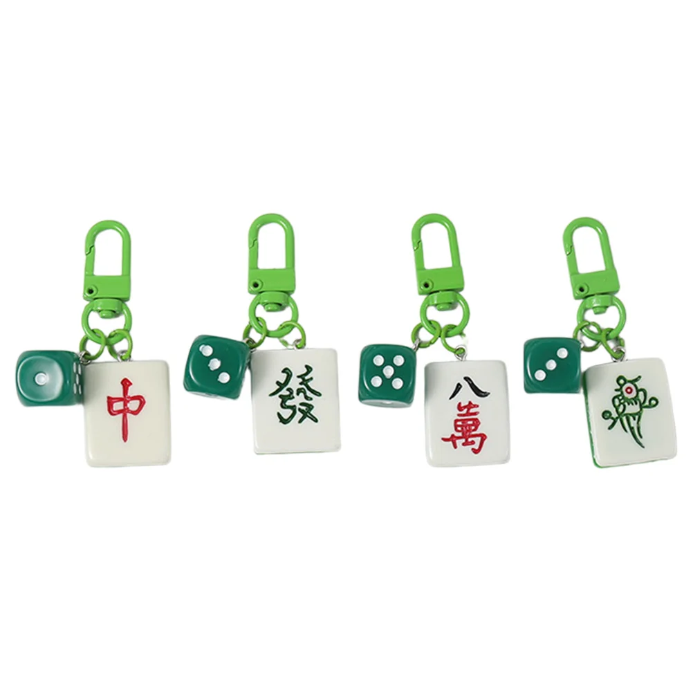 

4pcs Keychain Pendants Bag Charms Chinese Style Key Ring Holder For Women Handbag Backpack Wallet Pendant Decoration Keychain
