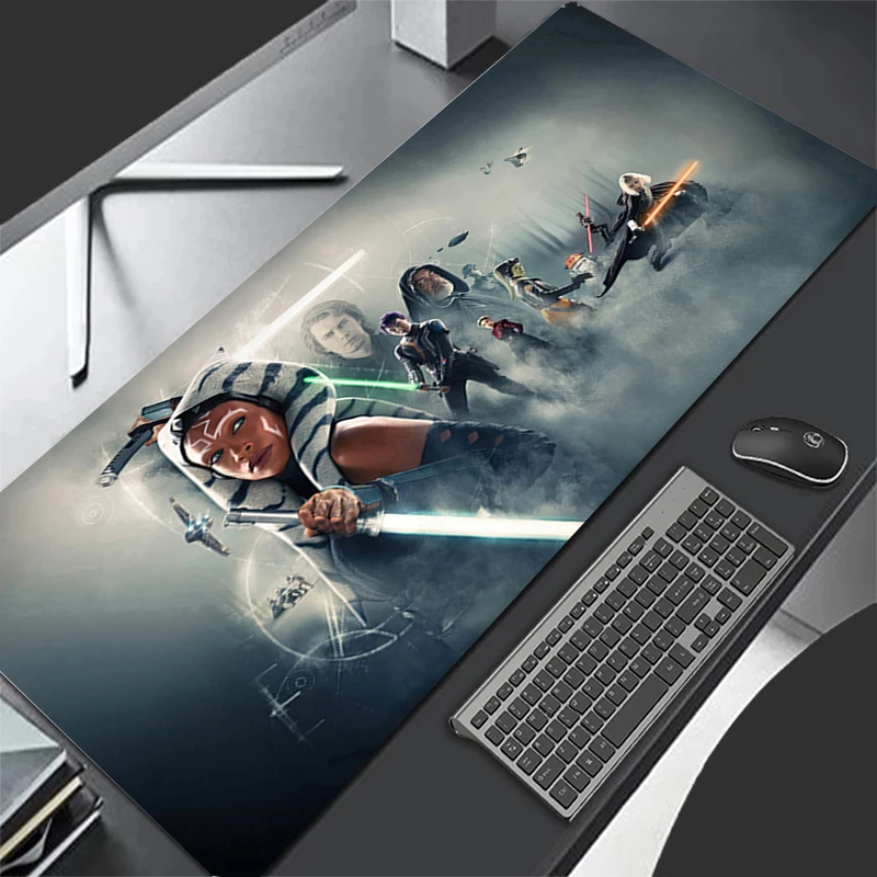 New Mouse Pad Larger XXL Speed Mini Computer Keyboard Pads S-Star Warss A-Ahsoka Tanos Desk Mat Gaming Accessories Home Mousepad