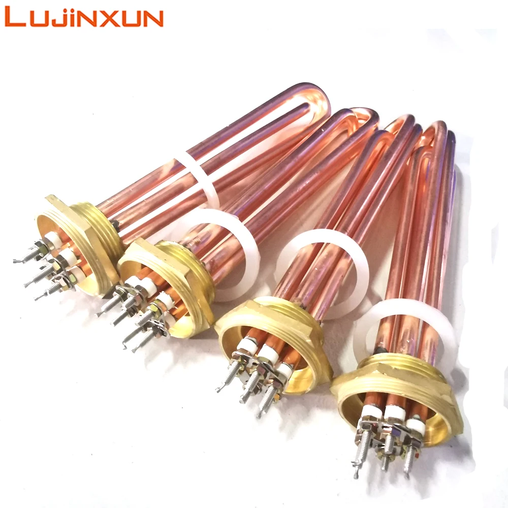 LUJINXUN قبول مخصص 1.5 "بوصة (OD50.5mm) 2 بوصة ثلاثي المشبك DN32/DN40/DN50 عنصر التدفئة سخان مياه غاطس كهربائي