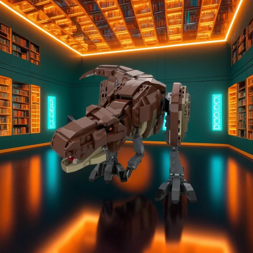 

542 шт. Тираннозавр Рекс (минифигурка масштаб) MOC модель динозавра образовательные строительные блоки подарок