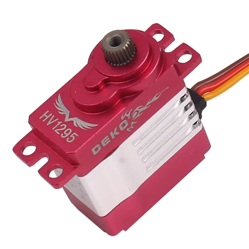 HV1295 Servo High-torque Double-bearing Metal Steering Gear Digital Application for Fuli 380 ALIGN 470 30e