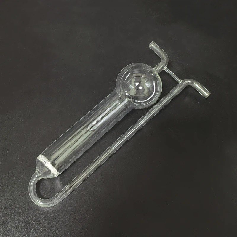 Porous glass plate absorber, U-shaped absorption bottle, Capacity 5mL-250mL, Borosilicate glass