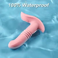 Thrusting Telescopic Vibrator for Women Dildo Clitoris Stimulator Vaginal Prostate Massage Remote Control Anal Butt Plug Sex Toy - Image 6
